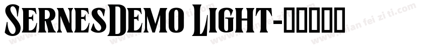 SernesDemo Light字体转换